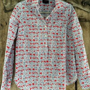 JCrew liberty blouse of London blouse, size 2
